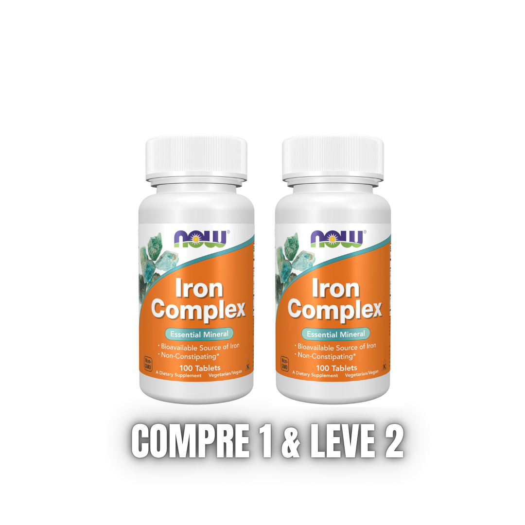 NOW Foods - Complexo de Ferro - 100 comprimidos