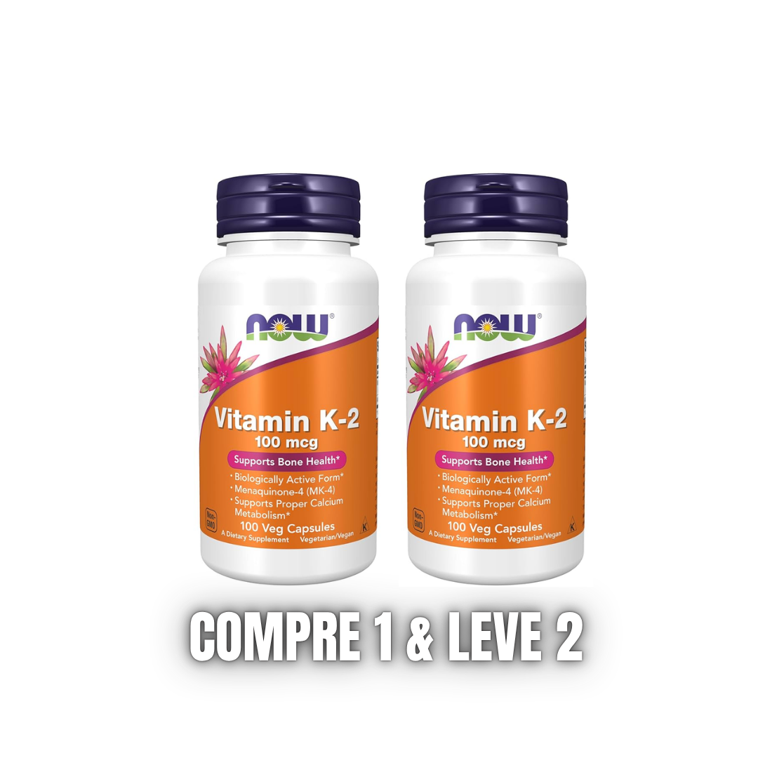 Vitamina K2 100mcg (100 Vcaps) Now Foods