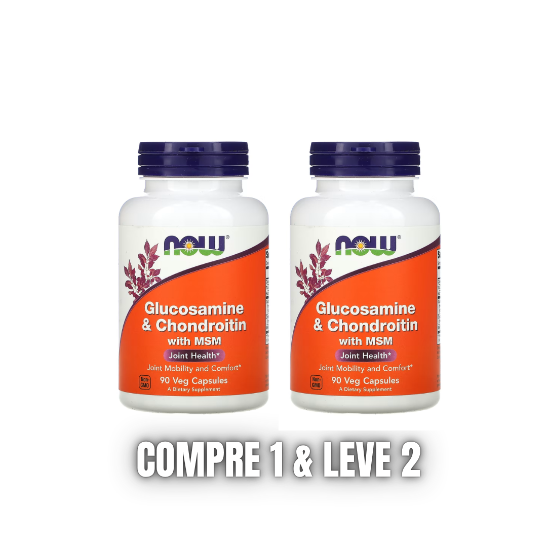 NOW Foods Glucosamina e condroitina com MSM, 90 unidades
