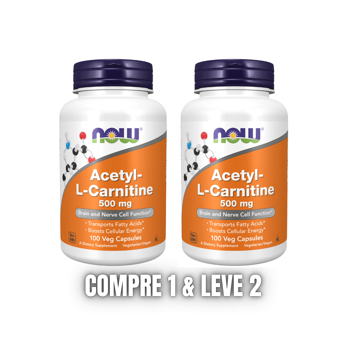 Acetyl L Carnitina 500 Mg (100 Vcaps) Now Foods