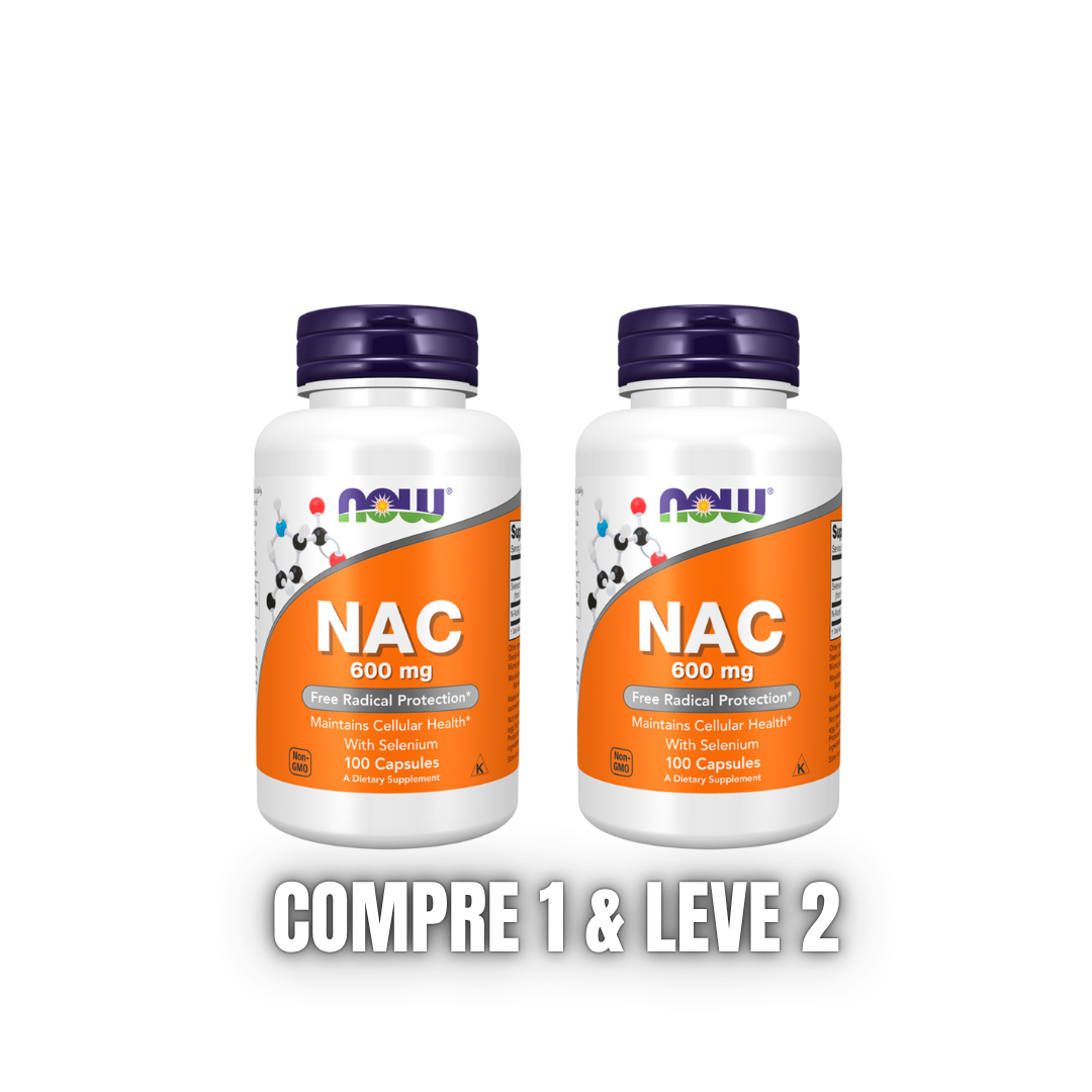 NAC N-acetil Cisteína 600mg 100 Cápsulas Now Foods
